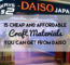 15 Cheap And Affordable Craft Materials You Can Get From Daiso